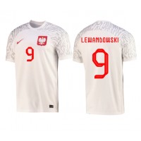 Camiseta Polonia Robert Lewandowski #9 Primera Equipación Replica Mundial 2022 mangas cortas